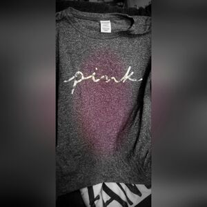 Pink!Burgundy Pink Logo Long Sleeve